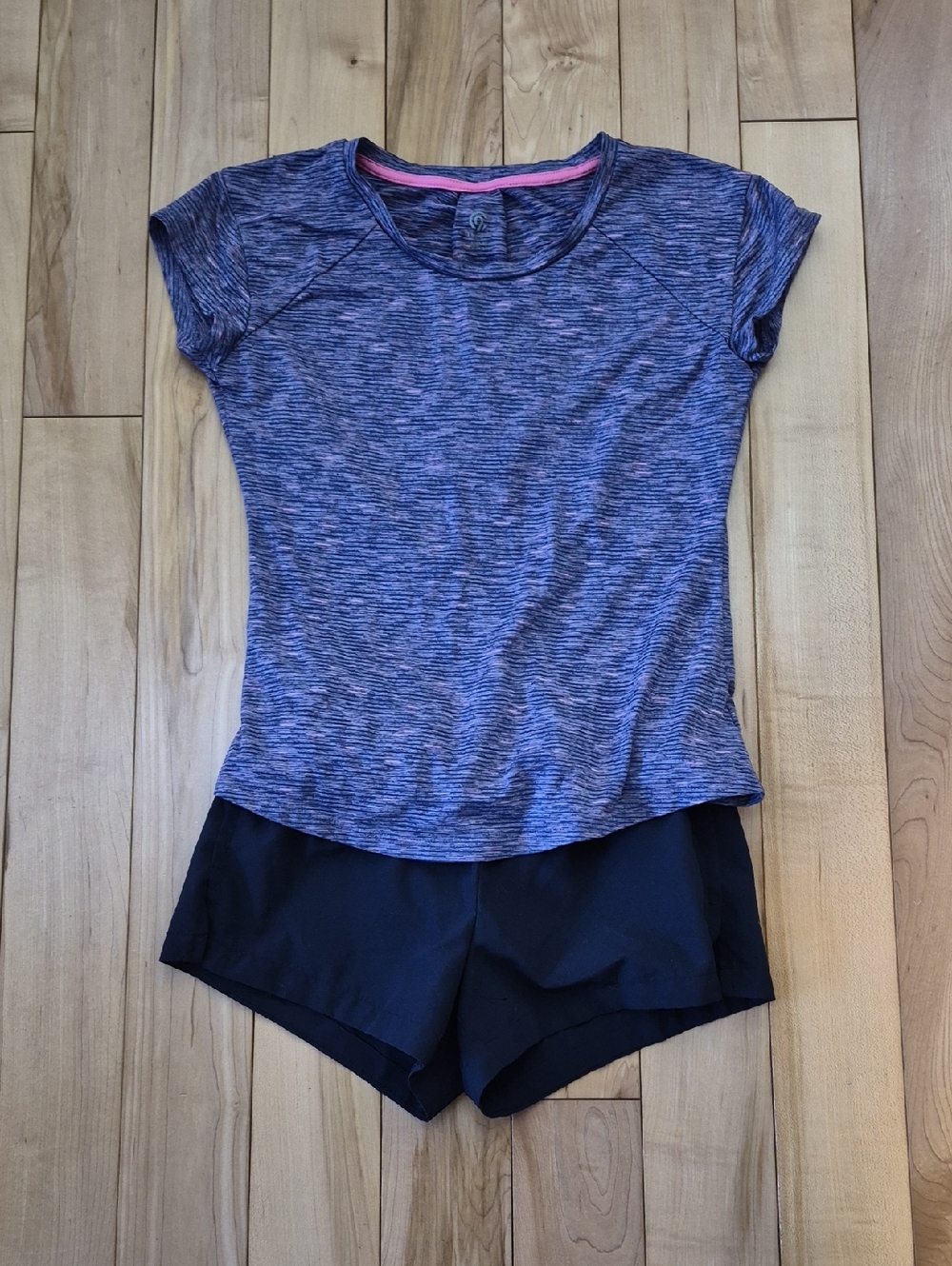 Girls Size 8 Champion Top and Old Navy Shorts